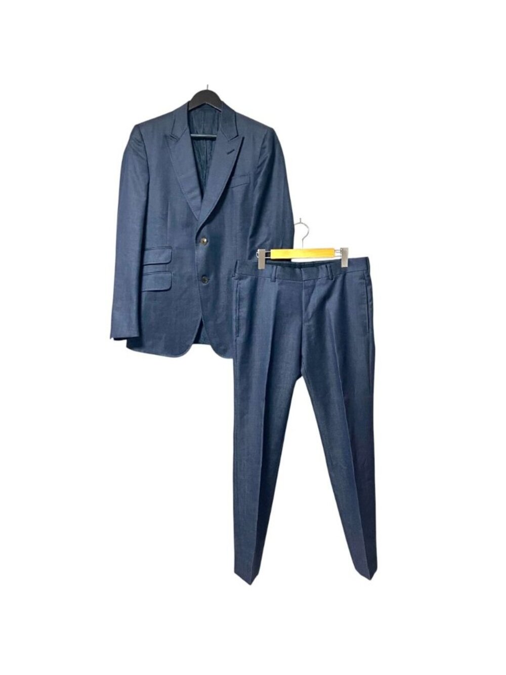 Gucci Guccci Lining Horsebit Pattern Wool Mohair Tailored Jacket Pants Suit Set